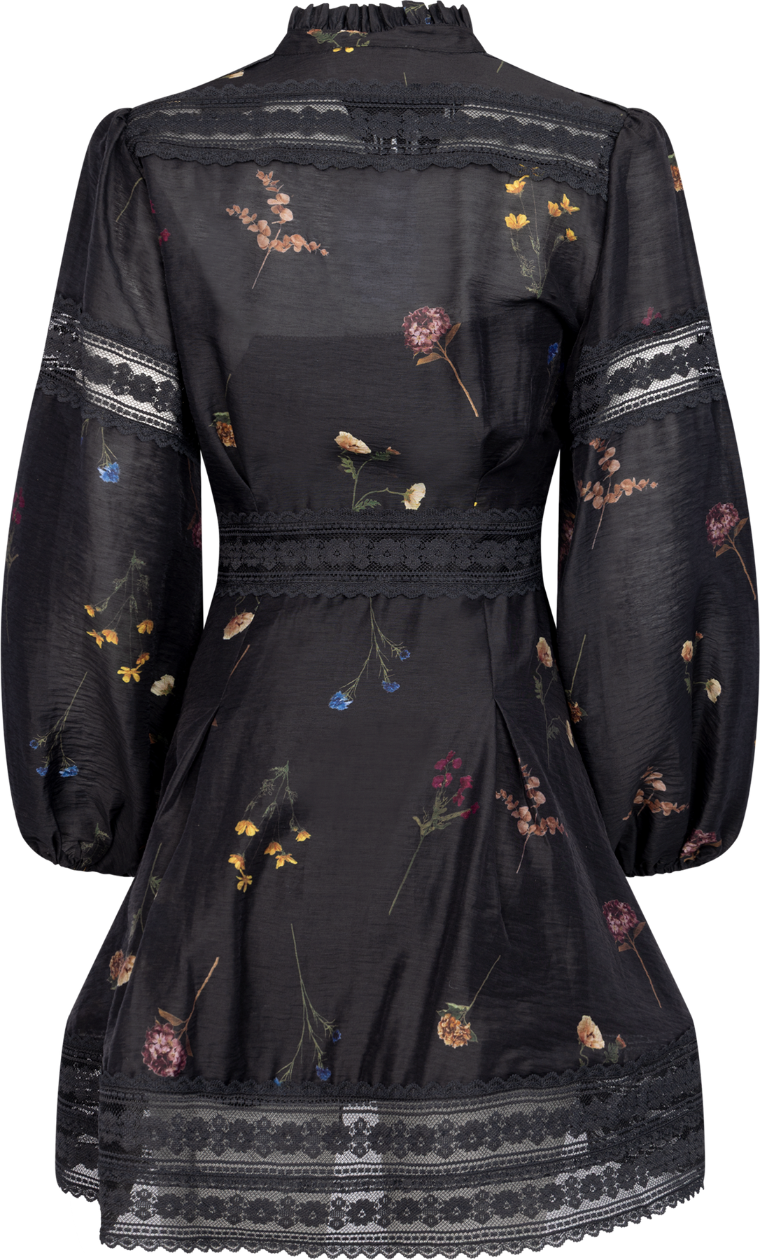 Aliah Garden Dress - Black Garden Art