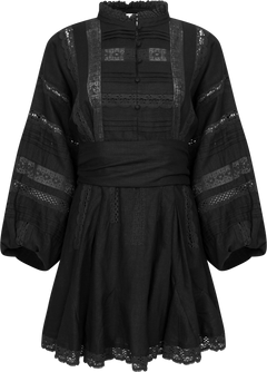Lita Autumn Dress - Black