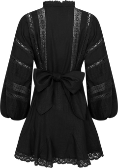 Lita Autumn Dress - Black