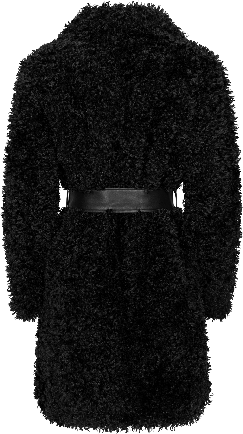 Bianca Faux Fur Jacket - Svart