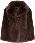 North Faux Fur Jacket - Brown