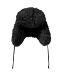 Faux Fur Trapper Hat - Svart