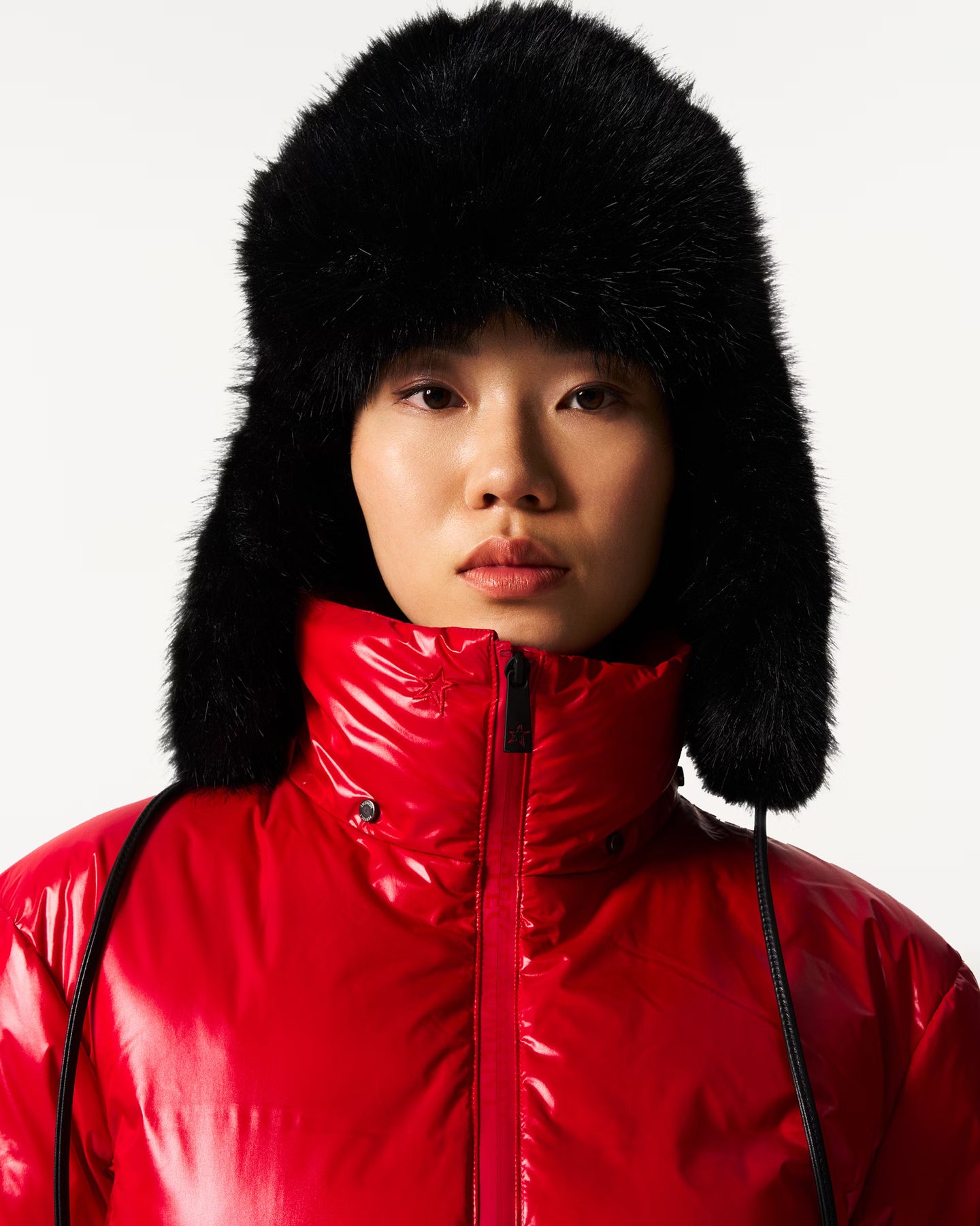 Faux Fur Trapper Hat - Svart