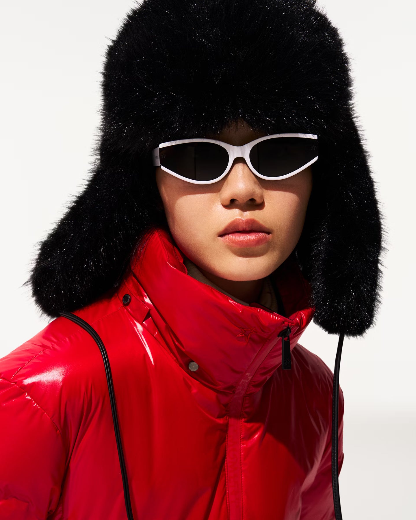 Faux Fur Trapper Hat - Svart