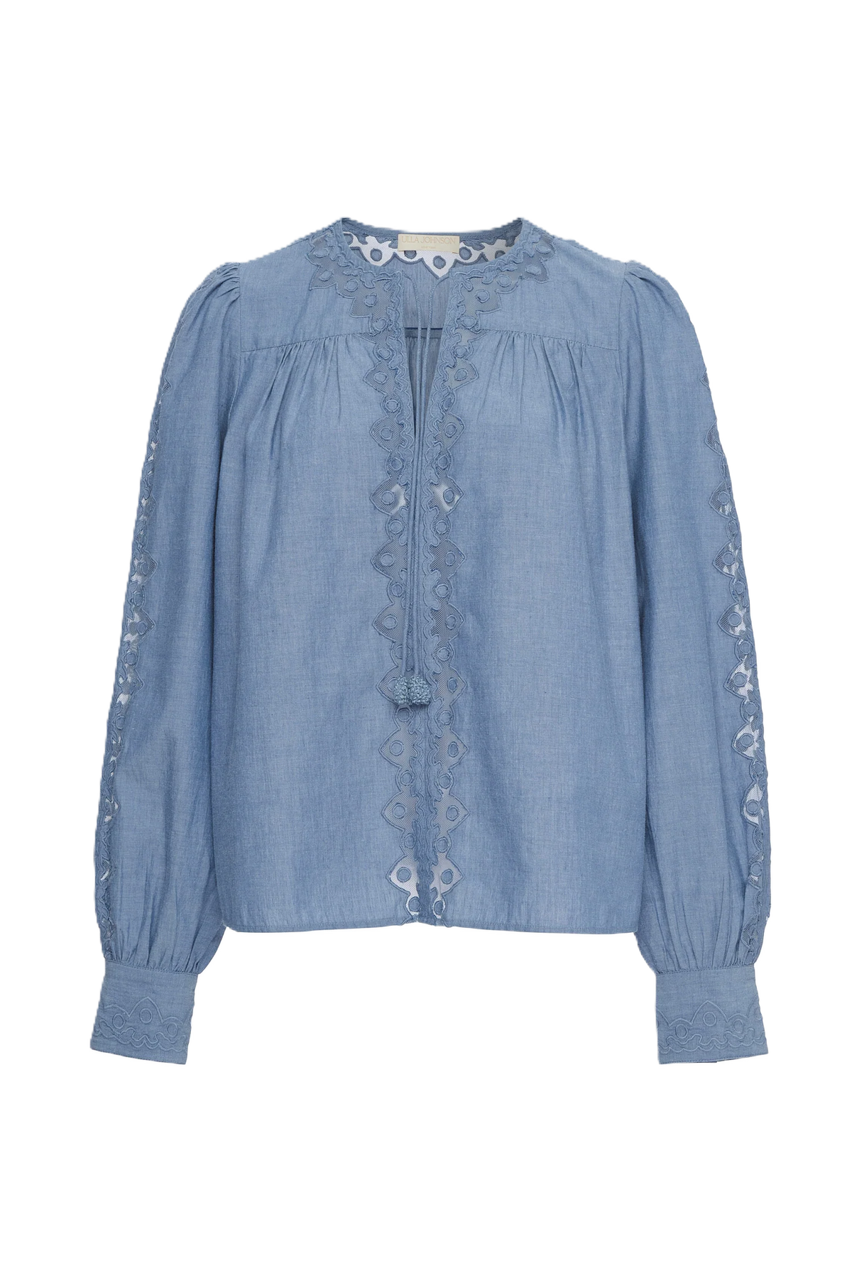 Kady Long Sleeve Blus - Chambray