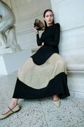 Roanne Klänning Med Lurex - Gold Noir