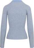 Marte Ls Mini Stripe Polo - Blå