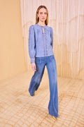Kady Long Sleeve Blus - Chambray