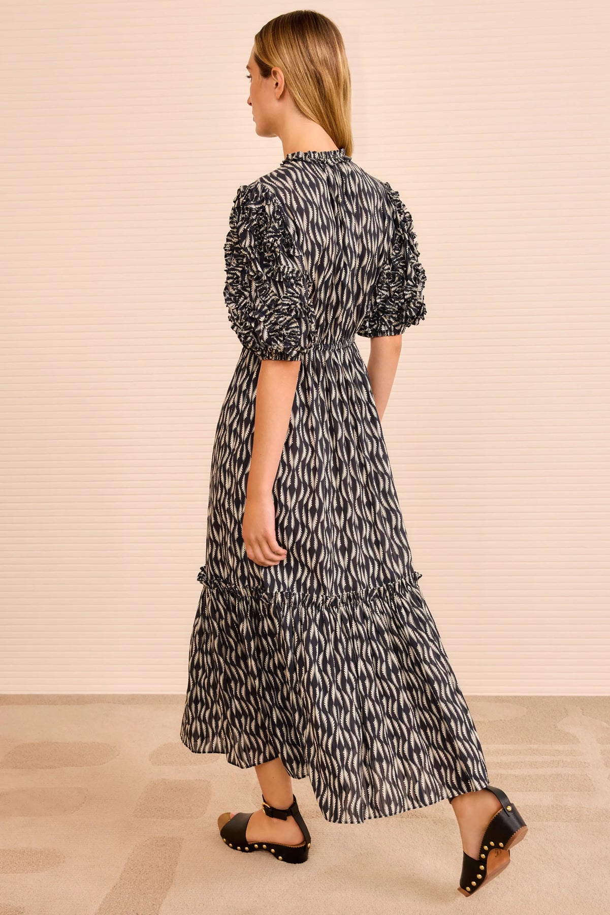 Channary Puff Sleeve Dress - Grå