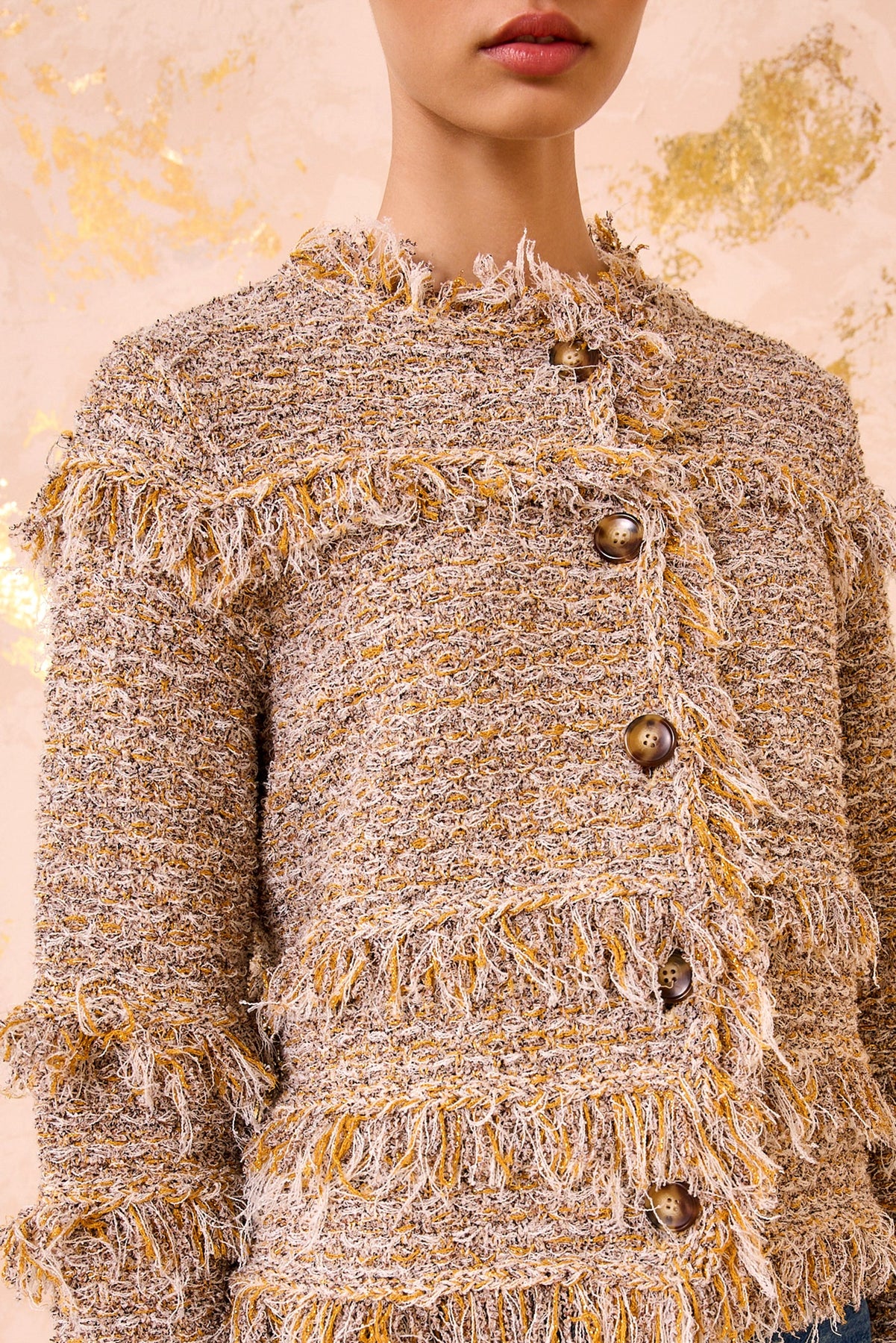 Gita Knit Tweed Jacket - Helios