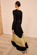 Roanne Klänning Med Lurex - Gold Noir