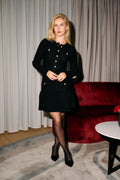 Gerda Crochet Mini Dress - Svart