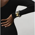 Statement Organic Molten Metal Cuff - Pale Gold