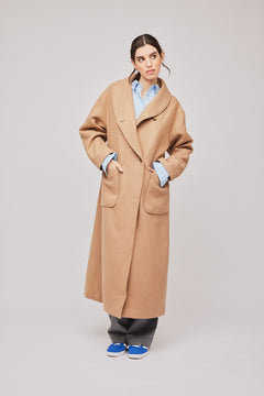 Amber Long Coat - Light Brown