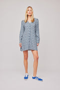 Ellen LS Short Dress - Midnight Petite Flower