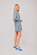 Ellen LS Short Dress - Midnight Petite Flower