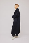 Amber Long Coat - Vulcan Blue