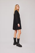 Julia Button Dress - Svart