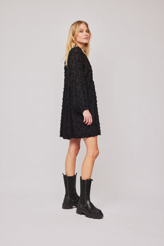 Julia Button Dress - Black