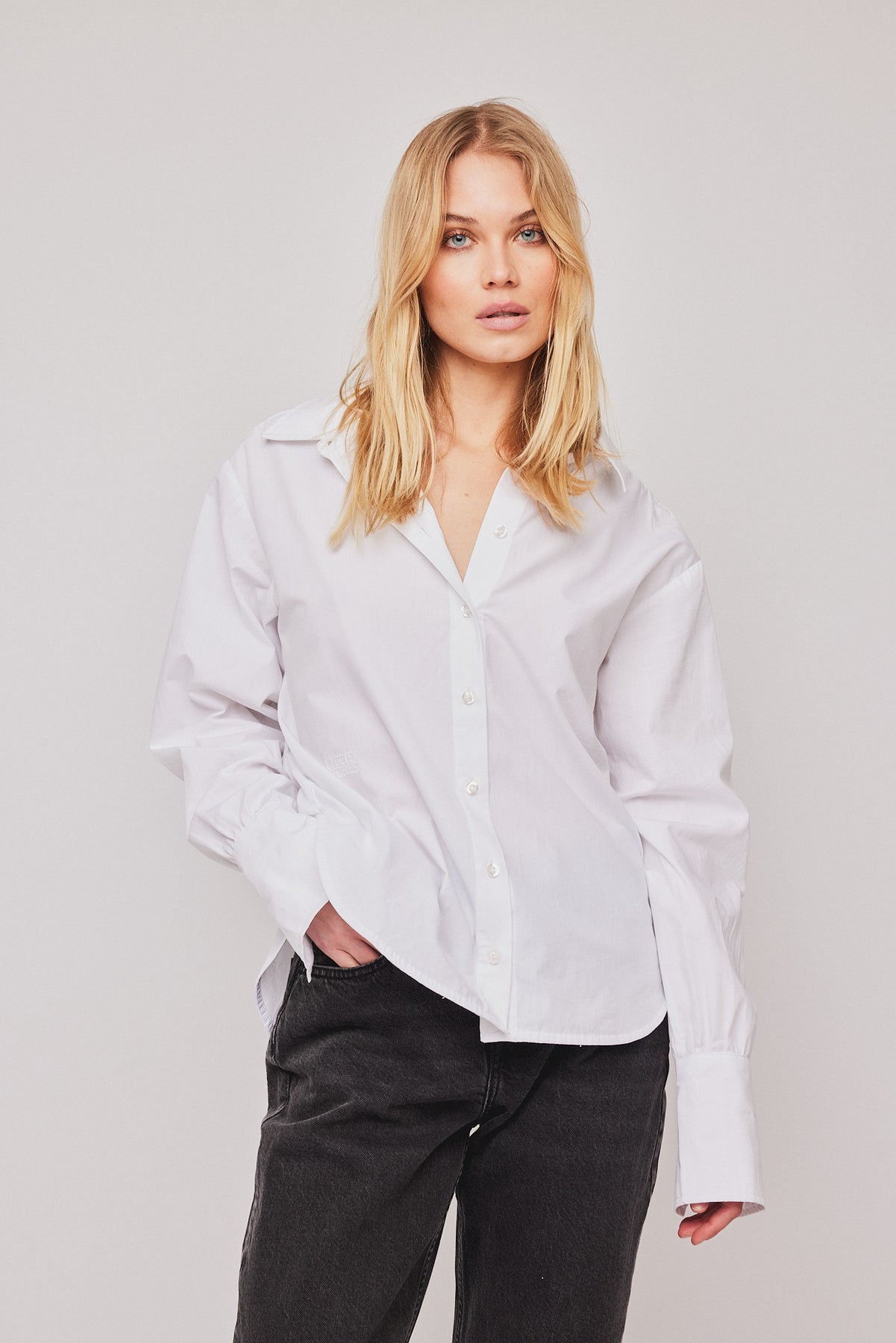 Bleeker Logo Shirt - Optical white