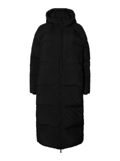 Maya Down Long Coat - Black
