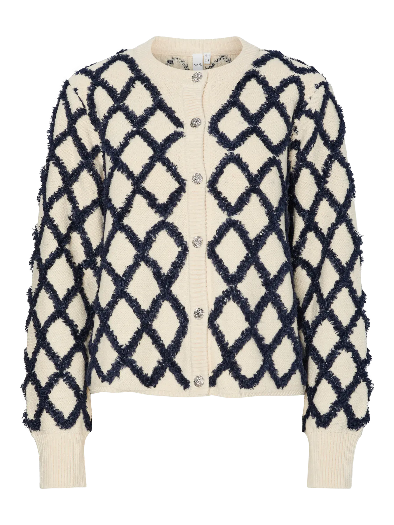 Yaszigly Ls Knit Kofta - Birch Navy Blazer