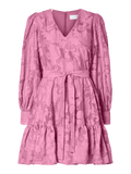Calli-Sadie Ls Short V-Neck Dress Ff - Rosebloom