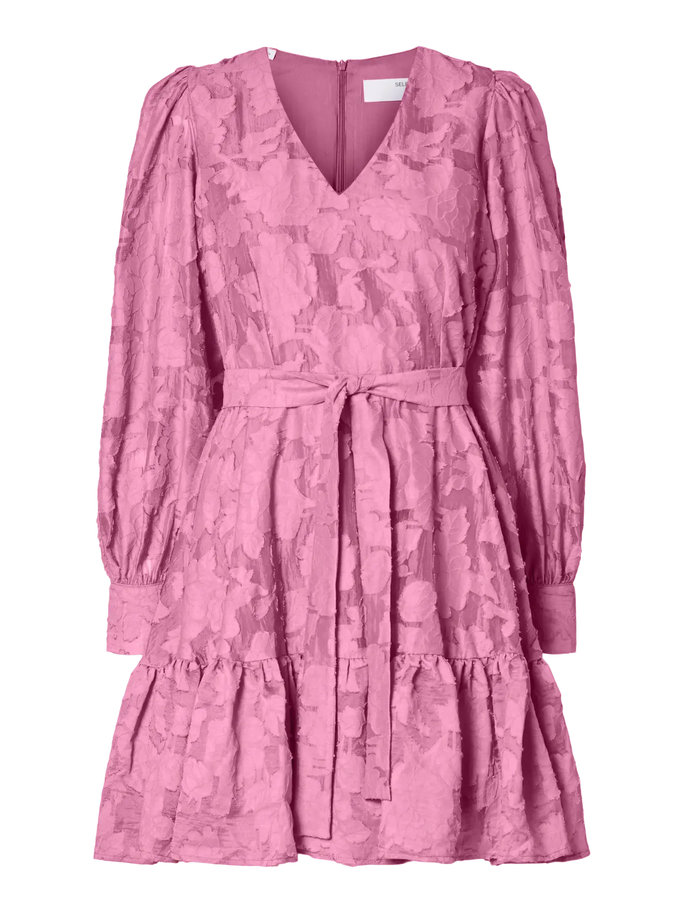 Calli-Sadie Ls Short V-Neck Dress Ff - Rosebloom