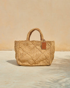 Sunset Bag Large - Tan Crochet