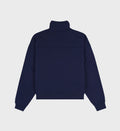 Vendome Embroidered Quarter Zip - Dark Navy