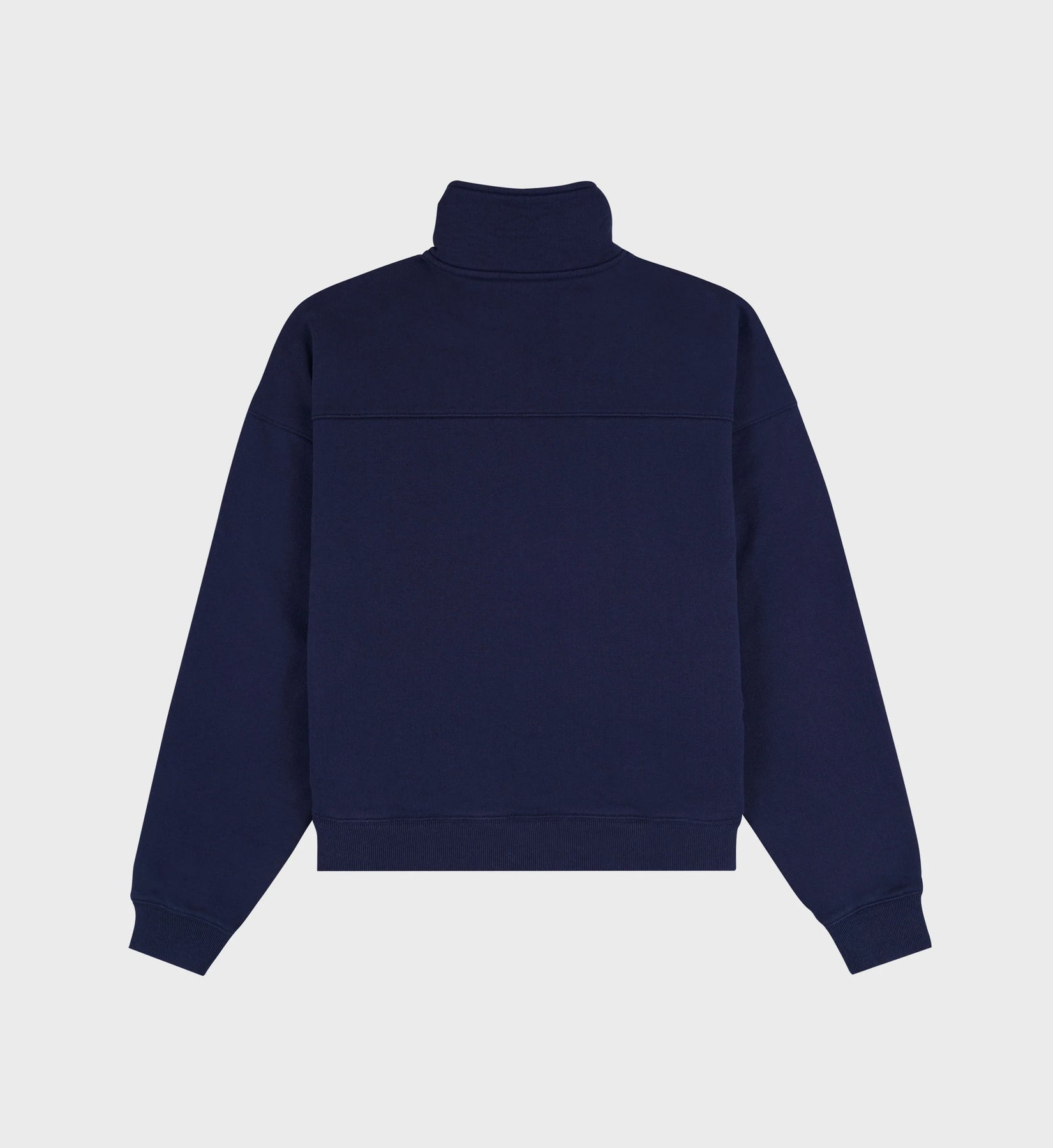 Vendome Embroidered Quarter Zip - Dark Navy