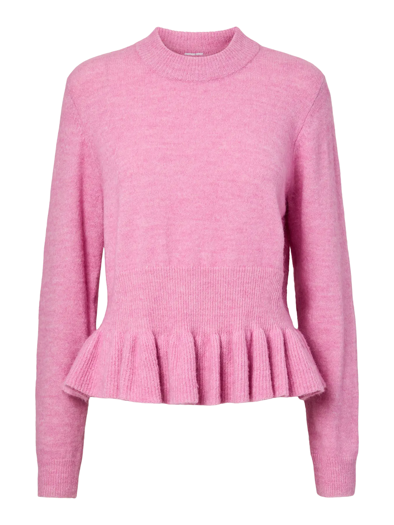 Y.A.S Yasemily Ls Peplum Knit Pullover S. - Moonlite Mauve