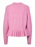 Y.A.S Yasemily Ls Peplum Knit Pullover S. - Moonlite Mauve