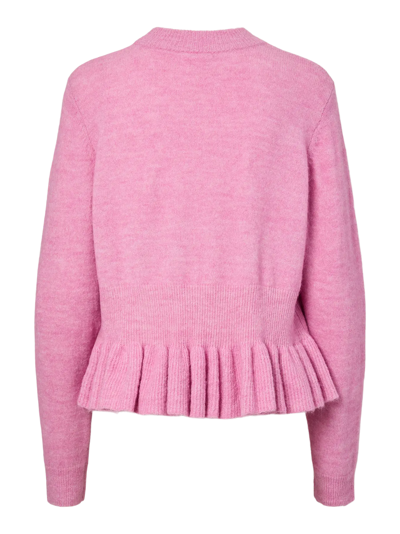 Y.A.S Yasemily Ls Peplum Knit Pullover S. - Moonlite Mauve