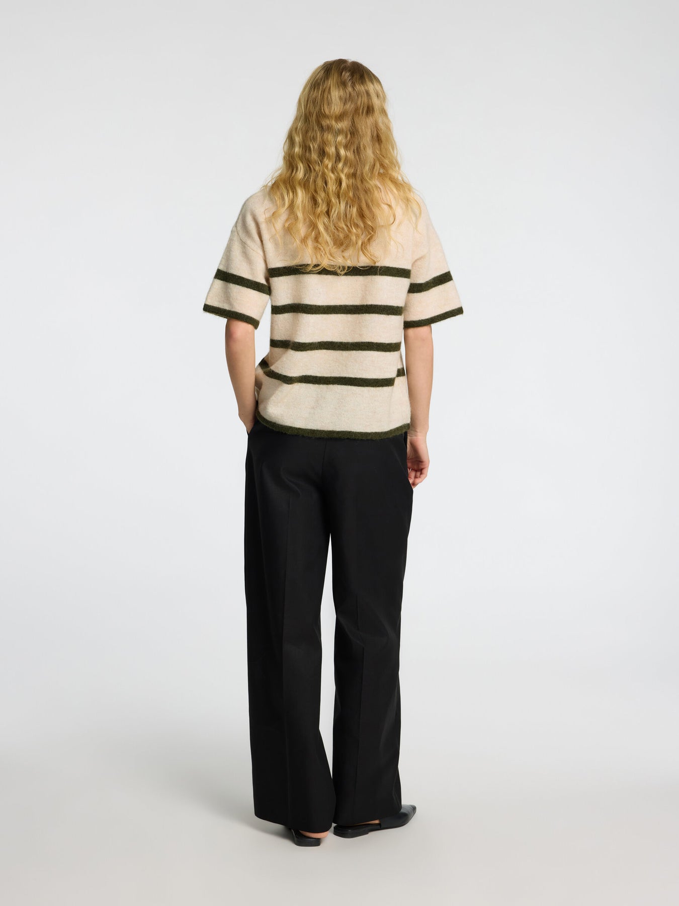 Maline-Liliana 2/4 Knit O-Neck Noos - Birch Kalamata