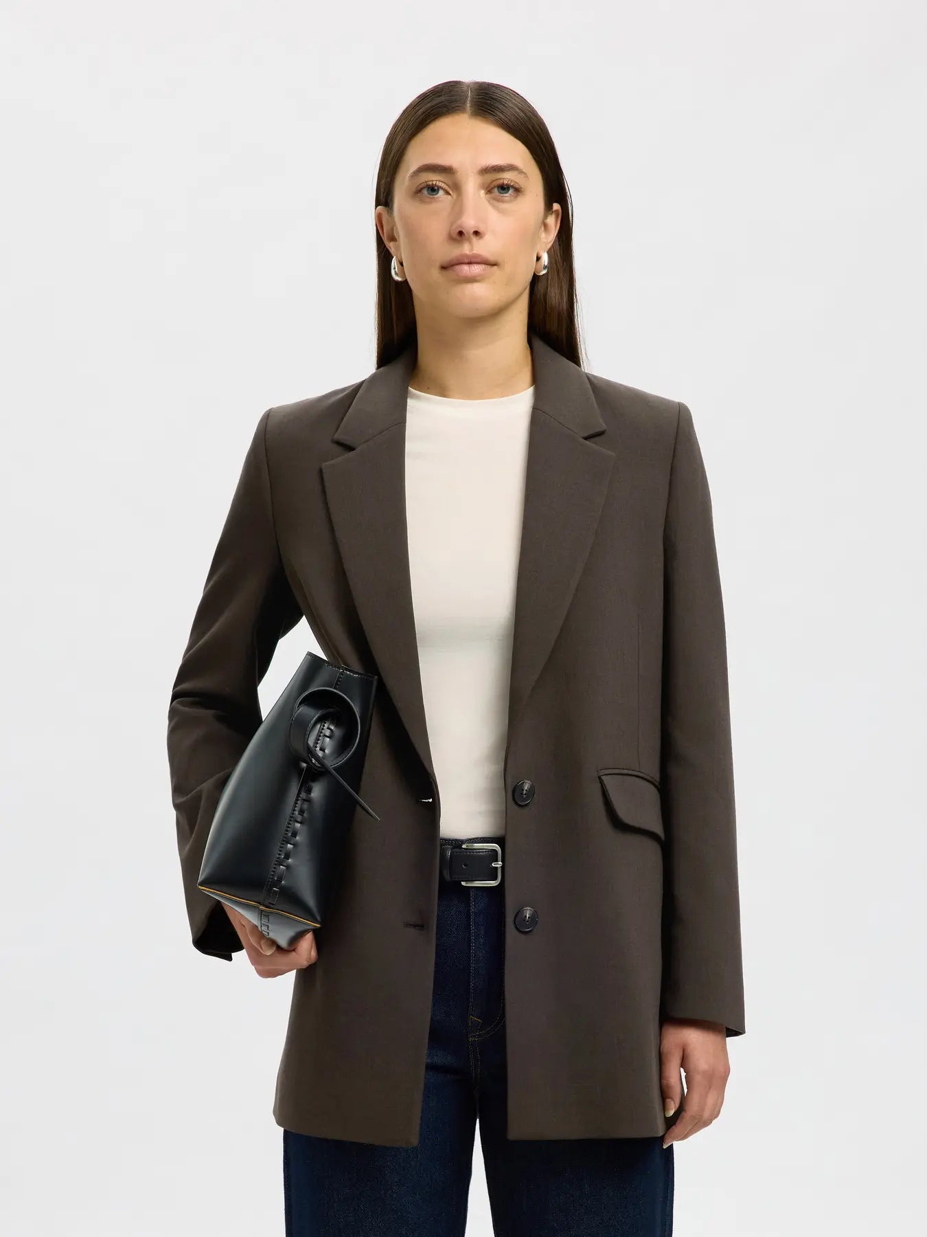 Rita Ls Relaxed Blazer - Delicioso Melange