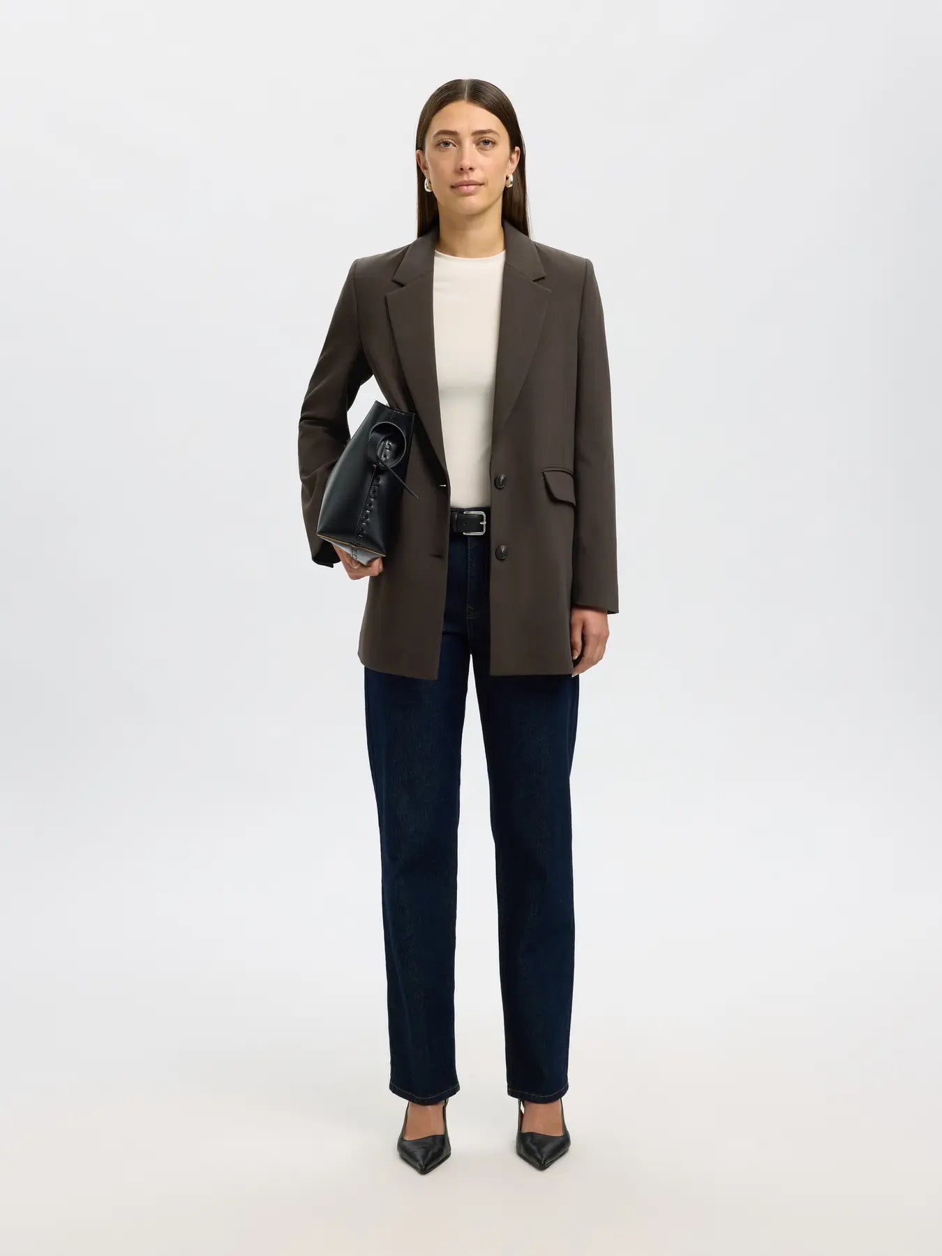 Rita Ls Relaxed Blazer - Delicioso Melange