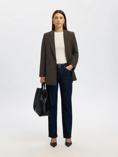 Rita Ls Relaxed Blazer - Delicioso Melange
