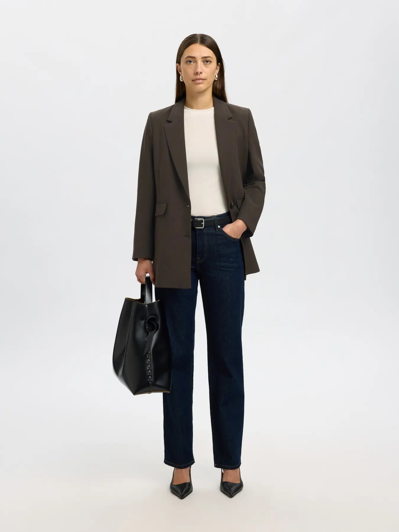 Rita Ls Relaxed Blazer - Delicioso Melange