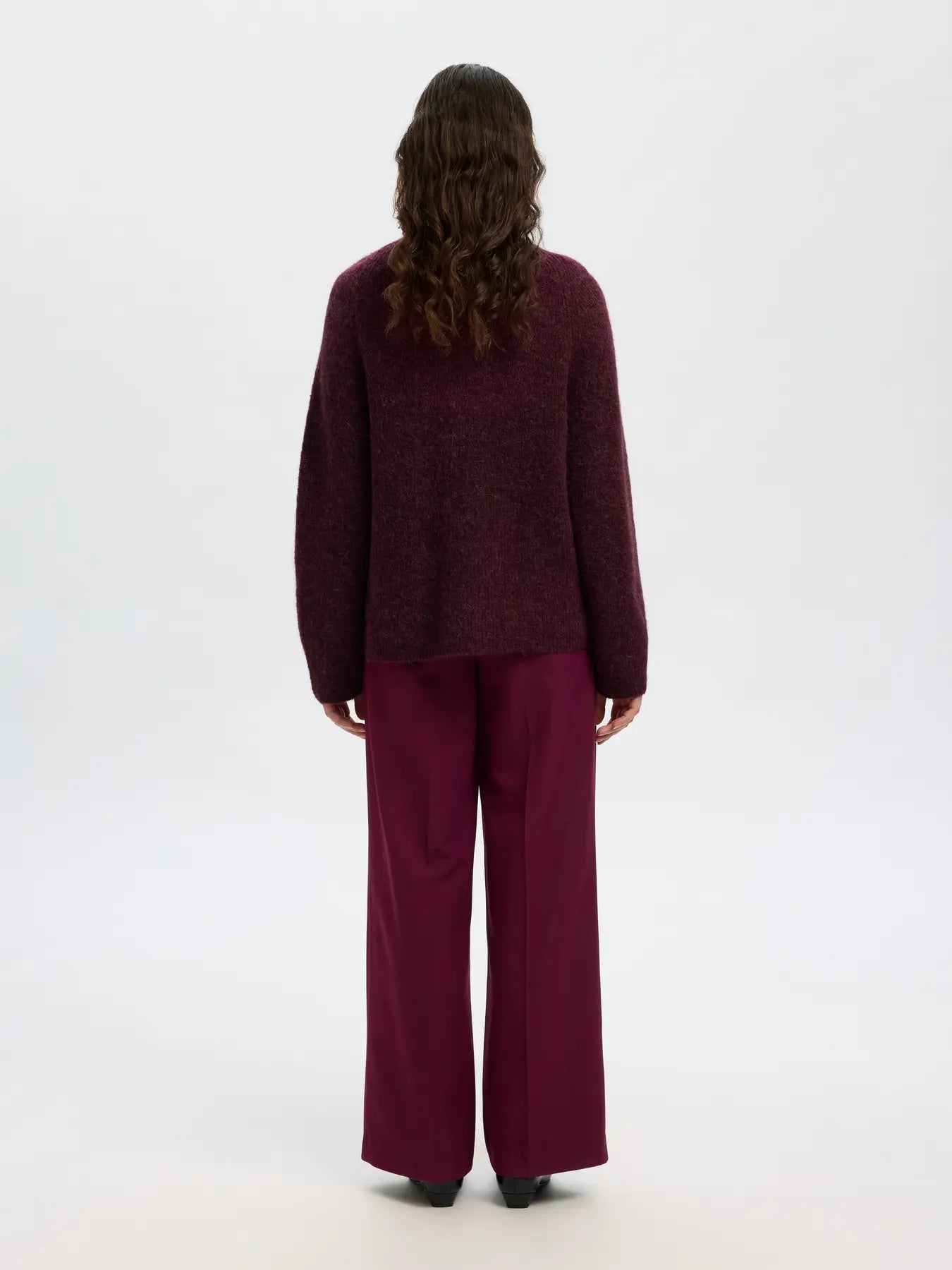 Sia Ras Ls Knit T-Neck - Fig