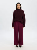 Sia Ras Ls Knit T-Neck - Fig