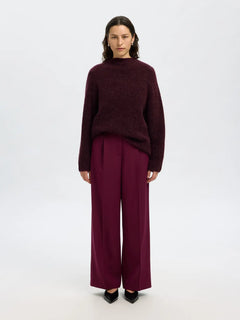 Sia Ras Ls Knit T-Neck - Fig