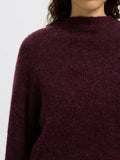 Sia Ras Ls Knit T-Neck - Fig