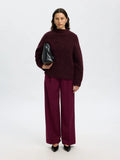 Sia Ras Ls Knit T-Neck - Fig