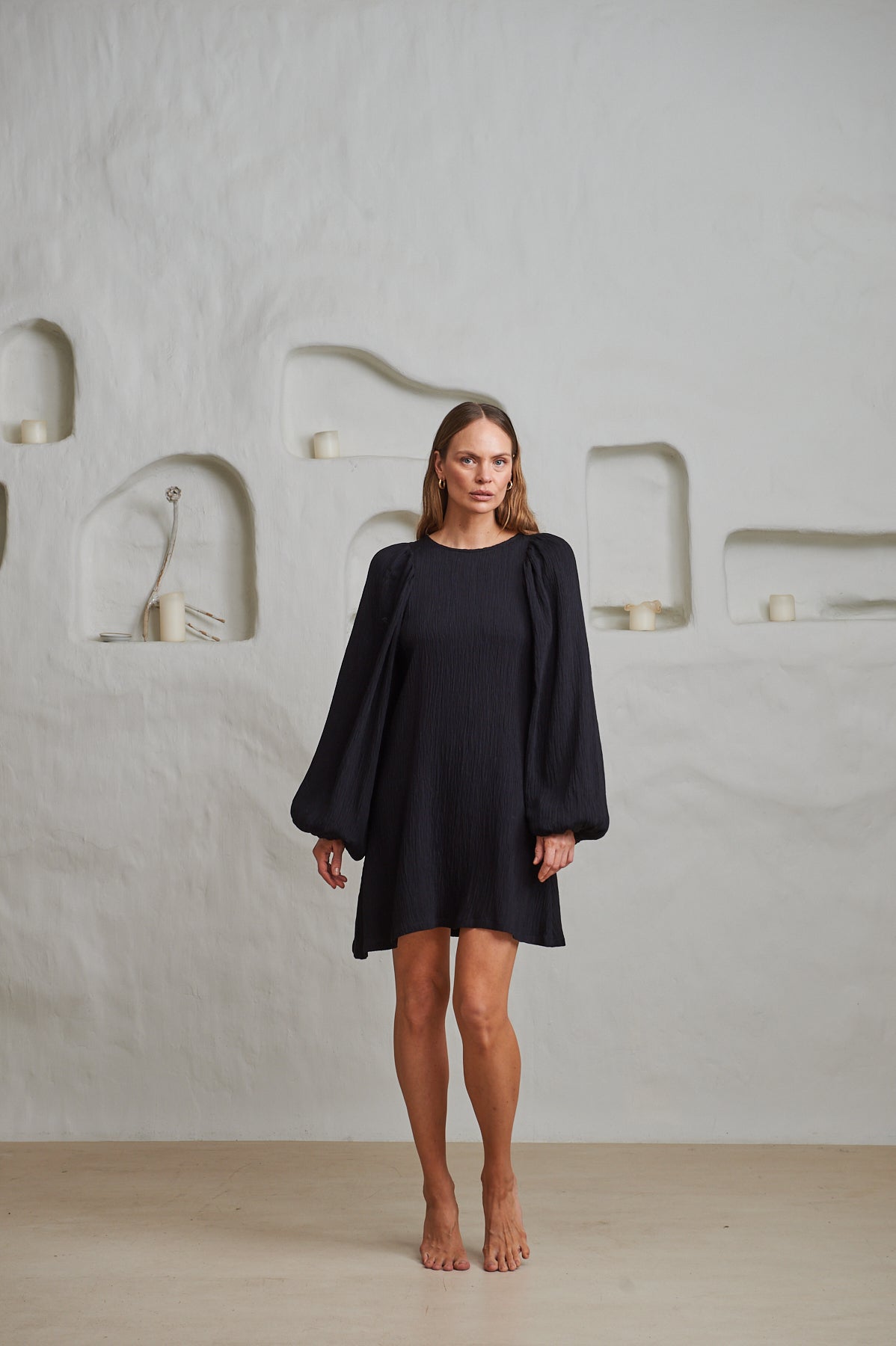 Valeria Crinkled - Black