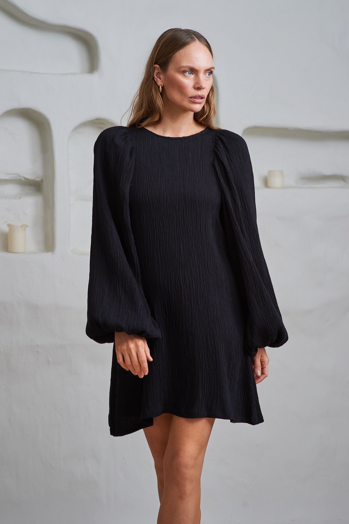 Valeria Crinkled - Black