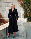 Wool Coat Long - Svart