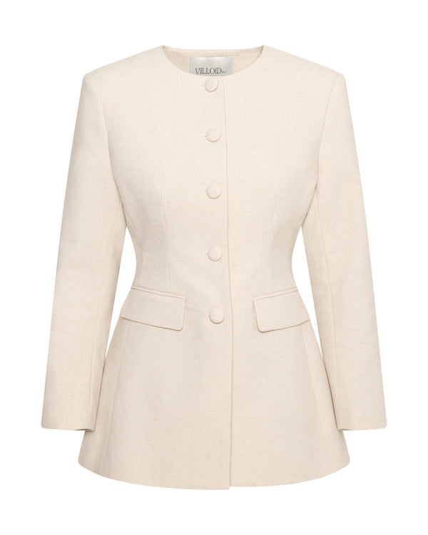 EMILIE LINNEBLAZER - BEIGE