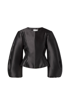 Vendela Balloon Sleeve Blouse - Black