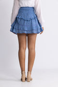 Vilde Paisley Skirt - Blue Paisley